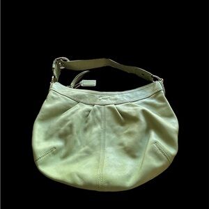 Coach leather handbag celadon